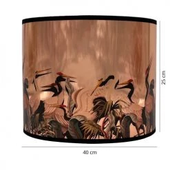 Abat-jours Lampadaires Abat-jour Lampadaire Cuivre Pélican T 40 X H 25 -Luminaires Contemporain Soldes abat jour lampadaire cuivre pelican t 40 x h 25 2