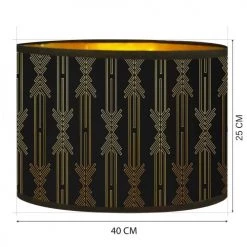 Abat-jours Lampadaires Abat-jour Lampadaire Doré Imprimé Noir Et Or Lazarre T 40 X H 25 7 Abat-jours Lampadaires Abat-jour Lampadaire Doré Imprimé Noir Et Or Lazarre T 40 X H 25 -Luminaires Contemporain Soldes abat jour lampadaire dore imprime noir et or lazarre t 40 x h 25 2