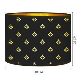 Abat-jours Lampadaires Abat-jour Lampadaire Doré Imprimé Noir Et Or Lys T 40 X H 25 7 Abat-jours Lampadaires Abat-jour Lampadaire Doré Imprimé Noir Et Or Lys T 40 X H 25 -Luminaires Contemporain Soldes abat jour lampadaire dore imprime noir et or lys t 40 x h 25 2