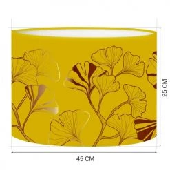 Abat-jours Lampadaires Abat-jour Lampadaire Iris Jaune Moutarde T 45 X H 25 -Luminaires Contemporain Soldes abat jour lampadaire iris jaune moutarde t 45 x h 25 1