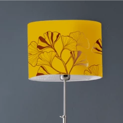 Abat-jours Lampadaires Abat-jour Lampadaire Iris Jaune Moutarde T 45 X H 25 -Luminaires Contemporain Soldes abat jour lampadaire iris jaune moutarde t 45 x h 25 2