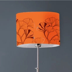Abat-jours Lampadaires Abat-jour Lampadaire Iris Mandarine T 45 X H 25 -Luminaires Contemporain Soldes abat jour lampadaire iris mandarine t 45 x h 25 2