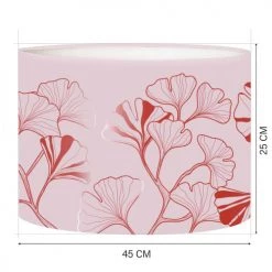 Abat-jours Lampadaires Abat-jour Lampadaire Iris Rose Poudré T 45 X H 25 -Luminaires Contemporain Soldes abat jour lampadaire iris rose poudre t 45 x h 25 1