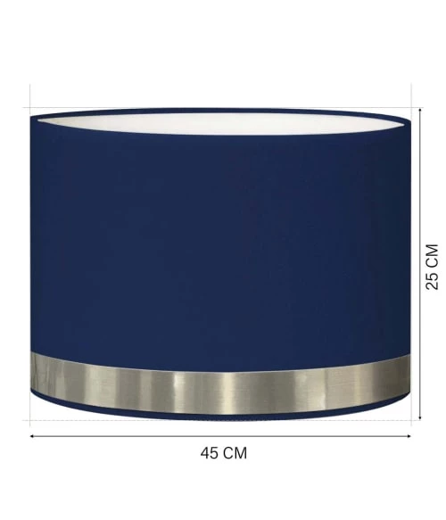 Abat-jours Lampadaires Abat-jour Lampadaire Jonc Bleu Et Aluminium T 45 X H 25 3 Abat-jours Lampadaires Abat-jour Lampadaire Jonc Bleu Et Aluminium T 45 X H 25 – Image 3
