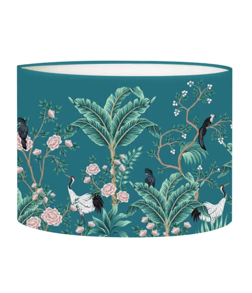 Abat-jours Lampadaires Abat-jour Lampadaire Jungle Bleu Canard T 45 X H 25 1 Abat-jours Lampadaires Abat-jour Lampadaire Jungle Bleu Canard T 45 X H 25