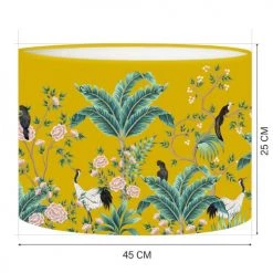 Abat-jours Lampadaires Abat-jour Lampadaire Jungle Jaune Moutarde T 45 X H 25 -Luminaires Contemporain Soldes abat jour lampadaire jungle jaune moutarde t 45 x h 25 1