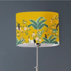 Abat-jours Lampadaires Abat-jour Lampadaire Jungle Jaune Moutarde T 45 X H 25 -Luminaires Contemporain Soldes abat jour lampadaire jungle jaune moutarde t 45 x h 25 2