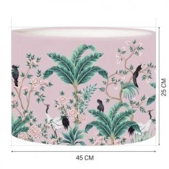 Abat-jours Lampadaires Abat-jour Lampadaire Jungle Rose Poudré T 45 X H 25 8 Abat-jours Lampadaires Abat-jour Lampadaire Jungle Rose Poudré T 45 X H 25 -Luminaires Contemporain Soldes abat jour lampadaire jungle rose poudre t 45 x h 25 1