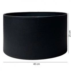 Abat-jours Lampadaires Abat-jour Lampadaire Noir Intérieur Noir T 40 X H 25 -Luminaires Contemporain Soldes abat jour lampadaire noir interieur noir t 40 x h 25 1