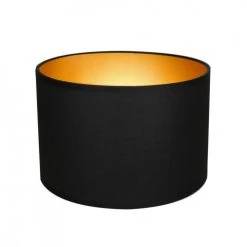 Abat-jours Lampadaires Abat-jour Lampadaire Rond Noir Et Or T 35 X H 30