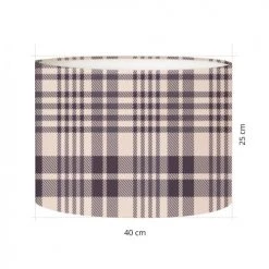 Abat-jours Lampadaires Abat-jour Lampadaire Tartan Kari T 40 X H 27 -Luminaires Contemporain Soldes abat jour lampadaire tartan kari t 40 x h 27 2