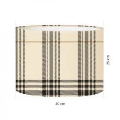 Abat-jours Lampadaires Abat-jour Lampadaire Tartan Sand T 40 X H 27 5 Abat-jours Lampadaires Abat-jour Lampadaire Tartan Sand T 40 X H 27 -Luminaires Contemporain Soldes abat jour lampadaire tartan sand t 40 x h 27 2