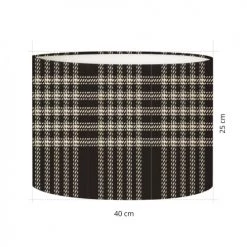 Abat-jours Lampadaires Abat-jour Lampadaire Tartan Sara T 40 X H 27 -Luminaires Contemporain Soldes abat jour lampadaire tartan sara t 40 x h 27 2