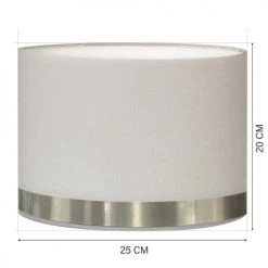 Abat-jours Lampes à Poser Abat-jour Pour Chevet Rond Blanc Jonc Aluminium T 25 X H 20 -Luminaires Contemporain Soldes abat jour pour chevet rond blanc jonc aluminium t 25 x h 20 2