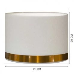 Abat-jours Lampes à Poser Abat-jour Pour Chevet Rond Blanc Jonc Cuivre T 25 X H 20 -Luminaires Contemporain Soldes abat jour pour chevet rond blanc jonc cuivre t 25 x h 20 2