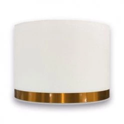Abat-jours Lampes à Poser Abat-jour Pour Chevet Rond Blanc Jonc Cuivre T 25 X H 20 -Luminaires Contemporain Soldes abat jour pour chevet rond blanc jonc cuivre t 25 x h 20 3