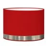 Abat-jours Lampes à Poser Abat-jour Pour Chevet Rond Rouge Jonc Aluminium T 25 X H 20