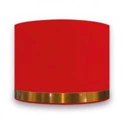 Abat-jours Lampes à Poser Abat-jour Pour Chevet Rond Rouge Jonc Cuivre T 25 X H 20 -Luminaires Contemporain Soldes abat jour pour chevet rond rouge jonc cuivre t 25 x h 20 3