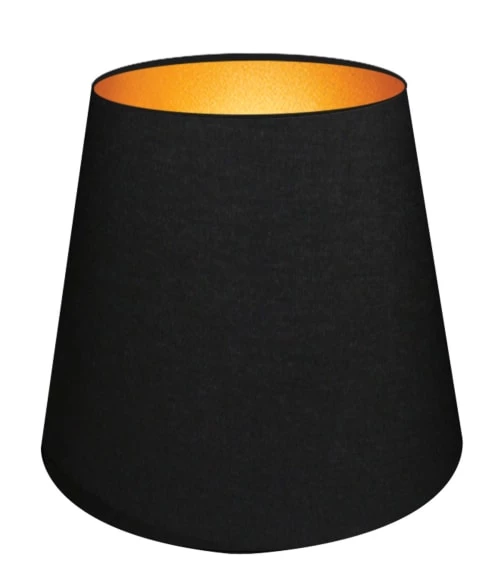Abat-jours Lampadaires Abat-jour Pour Lampadaire Conique Noir Et Or T 35 X H 25 1 Abat-jours Lampadaires Abat-jour Pour Lampadaire Conique Noir Et Or T 35 X H 25