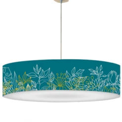 Abat-jours Suspensions Abat-jour Suspension Bouquet Vert Olive T 60 X H 25 -Luminaires Contemporain Soldes abat jour suspension bouquet bleu canard t 60 x h 25