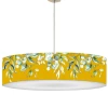 Abat-jours Lustres Abat-jour Suspension Branche Jaune Moutarde T 60 X H 25