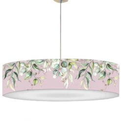 Abat-jours Lustres Abat-jour Suspension Branche Rose Poudré T 60 X H 25 -Luminaires Contemporain Soldes abat jour suspension branche rose poudre t 60 x h 25 5