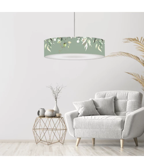 Abat-jours Lustres Abat-jour Suspension Branche Vert Olive T 60 X H 25 2 Abat-jours Lustres Abat-jour Suspension Branche Vert Olive T 60 X H 25 – Image 2