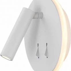 Mantra Appliques Murales Et Spots Applique Aluminium Blanc Led -Luminaires Contemporain Soldes applique aluminium blanc led 2