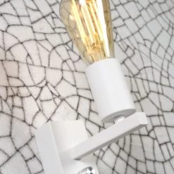 It's About Romi Appliques Murales Et Spots Applique Blanche Avec Tablette H25cm -Luminaires Contemporain Soldes applique blanche avec tablette h25cm 3