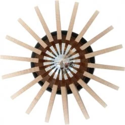 RIF Appliques Murales Et Spots Applique Bois Boule Beige D20cm -Luminaires Contemporain Soldes applique bois boule beige d20cm 3