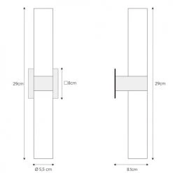 Lucide Appliques Murales Et Spots Applique De Tete De Lit En Glass Noir -Luminaires Contemporain Soldes applique de tete de lit en glass noir 3