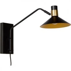 Lampea Appliques Murales Et Spots Applique En Acier Noir 30 Cm -Luminaires Contemporain Soldes applique en acier noir 30 cm 4