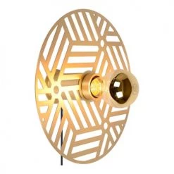 Lampea Appliques Murales Et Spots Applique En Acier Or Mat Ø 25 Cm -Luminaires Contemporain Soldes applique en acier or mat oe 25 cm 3