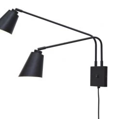 It's About Romi Appliques Murales Et Spots Applique En Fer Noir, H. 49cm