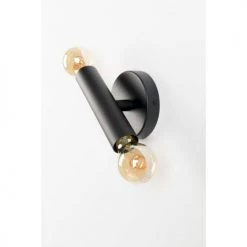Zuiver Appliques Murales Et Spots Applique En Métal 2 Ampoules Noir -Luminaires Contemporain Soldes applique en metal 2 ampoules noir 5
