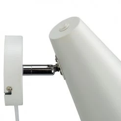 Dyberg Larsen Appliques Murales Et Spots Applique En Métal Blanc Mat, H 24,5 Cm D 15,5 Cm -Luminaires Contemporain Soldes applique en metal blanc mat h 24 5 cm d 15 5 cm 2