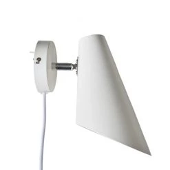 Dyberg Larsen Appliques Murales Et Spots Applique En Métal Blanc Mat, H 24,5 Cm D 15,5 Cm -Luminaires Contemporain Soldes applique en metal blanc mat h 24 5 cm d 15 5 cm 4