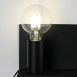 Lussiol Lighting Appliques Murales Et Spots Applique En Métal Noir H.12 Cm -Luminaires Contemporain Soldes applique en metal noir h 12 cm 2