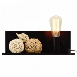 Lussiol Lighting Appliques Murales Et Spots Applique En Métal Noir H.12 Cm -Luminaires Contemporain Soldes applique en metal noir h 12 cm 4