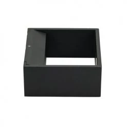 Dyberg Larsen Appliques Murales Et Spots Applique En Métal Noir Mat Et Verre, H 6 Cm D 13 Cm