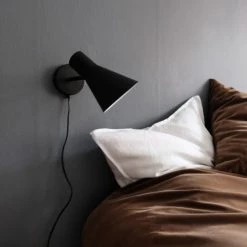 Dyberg Larsen Appliques Murales Et Spots Applique En Métal Noir Mat, H 20 Cm D 12 Cm -Luminaires Contemporain Soldes applique en metal noir mat h 20 cm d 12 cm 3