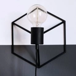 Dyberg Larsen Appliques Murales Et Spots Applique En Métal Noir Mat, H 29 Cm D 25,5 Cm -Luminaires Contemporain Soldes applique en metal noir mat h 29 cm d 25 5 cm 2