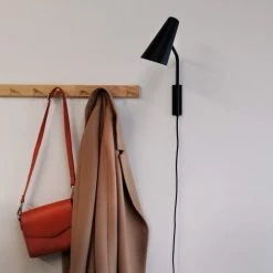 Dyberg Larsen Appliques Murales Et Spots Applique En Métal Noir Mat , H 38 Cm D 10 Cm -Luminaires Contemporain Soldes applique en metal noir mat h 38 cm d 10 cm 2