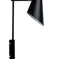 Dyberg Larsen Appliques Murales Et Spots Applique En Métal Noir Mat, H 46 Cm D 14,6 Cm -Luminaires Contemporain Soldes applique en metal noir mat h 46 cm d 14 6 cm 3