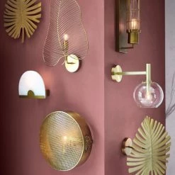 Maisons Du Monde Appliques Murales Et Spots Applique Globe En Verre Et Métal Doré -Luminaires Contemporain Soldes applique globe en verre et metal dore 1000 1 36 190809 16