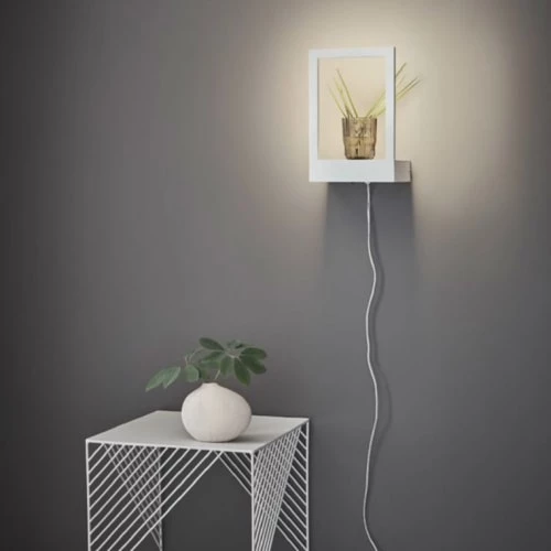 Markslöjd Appliques Murales Et Spots Applique LED étagère Lumineuse Métal Blanc L20cm 2 Markslöjd Appliques Murales Et Spots Applique LED étagère Lumineuse Métal Blanc L20cm – Image 2