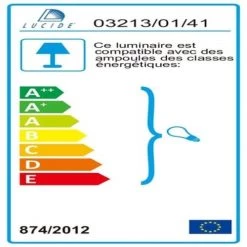 Lucide Appliques Murales Et Spots Applique Murale Bois/ciment H18cm -Luminaires Contemporain Soldes applique murale bois ciment h18cm 2