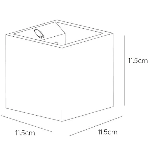 Lucide Appliques Murales Et Spots Applique Murale Cubique Plâtre Blanc H11.5cm 4 Lucide Appliques Murales Et Spots Applique Murale Cubique Plâtre Blanc H11.5cm – Image 4