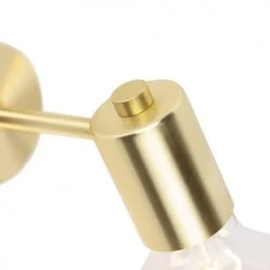 Luminaires Contemporain Soldes -Luminaires Contemporain Soldes applique murale en acier dore laiton 1