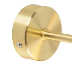 QAZQA Appliques Murales Et Spots Applique Murale En Acier Doré/laiton -Luminaires Contemporain Soldes applique murale en acier dore laiton 3